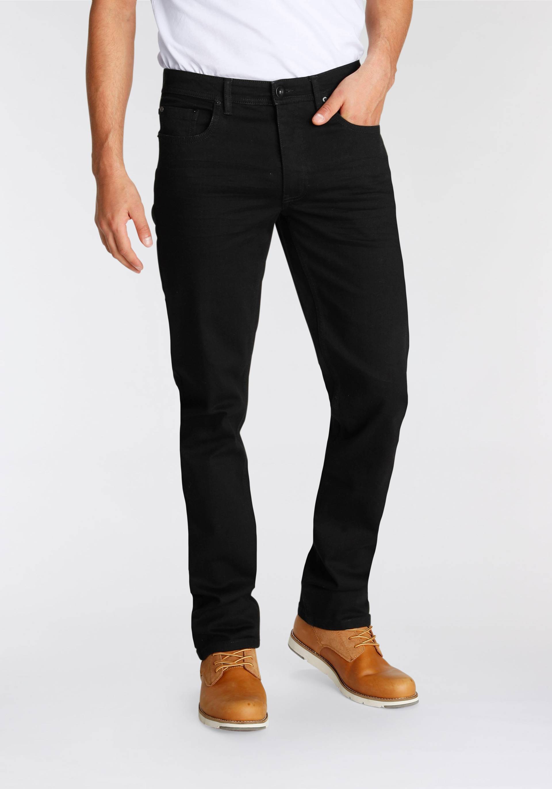 AJC Straight-Jeans, gerade geschnitten, Used-Look-Waschung, niedrige Leibhöhe AJC Straight-Jeans, gerade geschnitten, Used-Look-Waschung, niedrige Leibhöhe von AJC