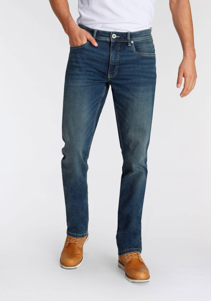 AJC Straight-Jeans, gerade geschnitten, Used-Look-Waschung, niedrige Leibhöhe von AJC