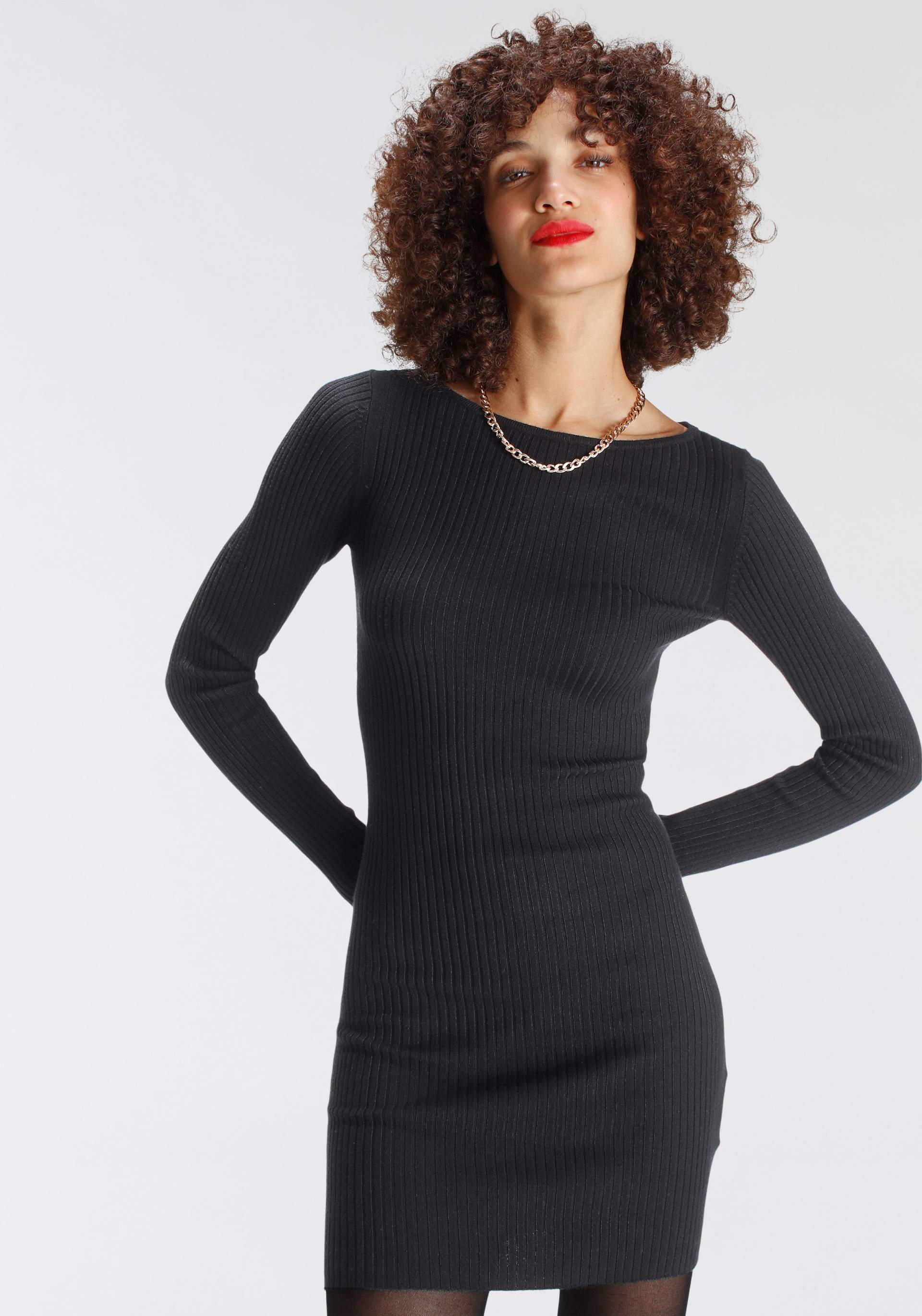 AJC Strickkleid, festlich, Mini-Länge, figurbetont, aus Viskose und Polyamid AJC Strickkleid, festlich, Mini-Länge, figurbetont, aus Viskose und Polyamid von AJC