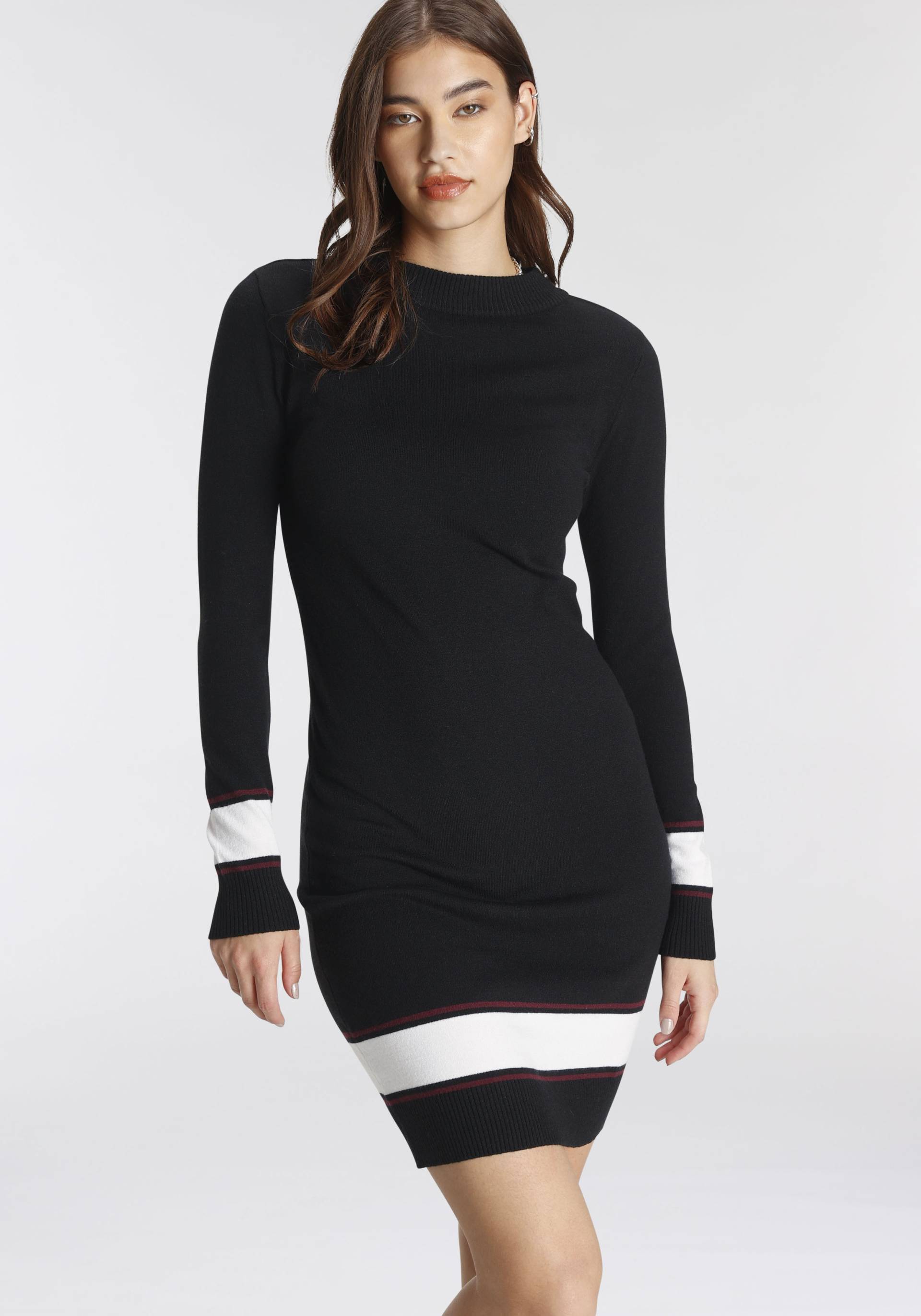 AJC Strickkleid, festliche Anlässe, kurz, modern, aus Viskosemischung, Langarm AJC Strickkleid, festliche Anlässe, kurz, modern, aus Viskosemischung, Langarm von AJC