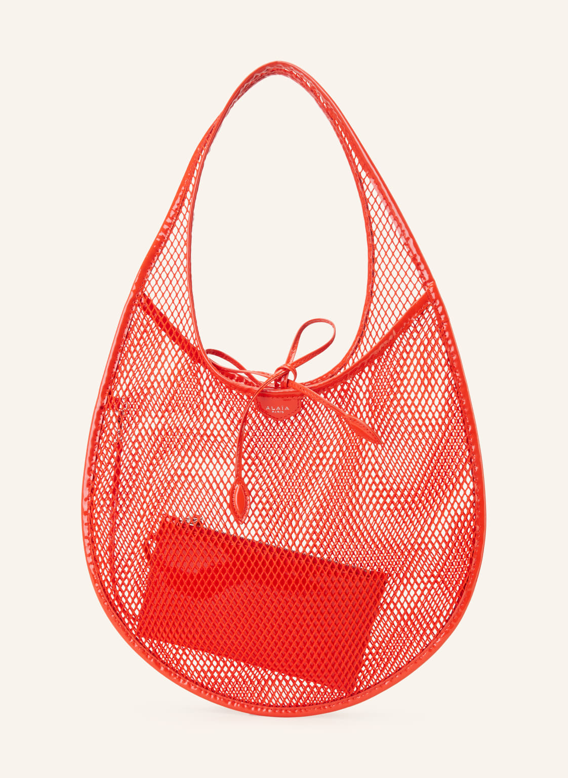 Alaïa Schultertasche One Piece M Mit Pouch rot von ALAÏA