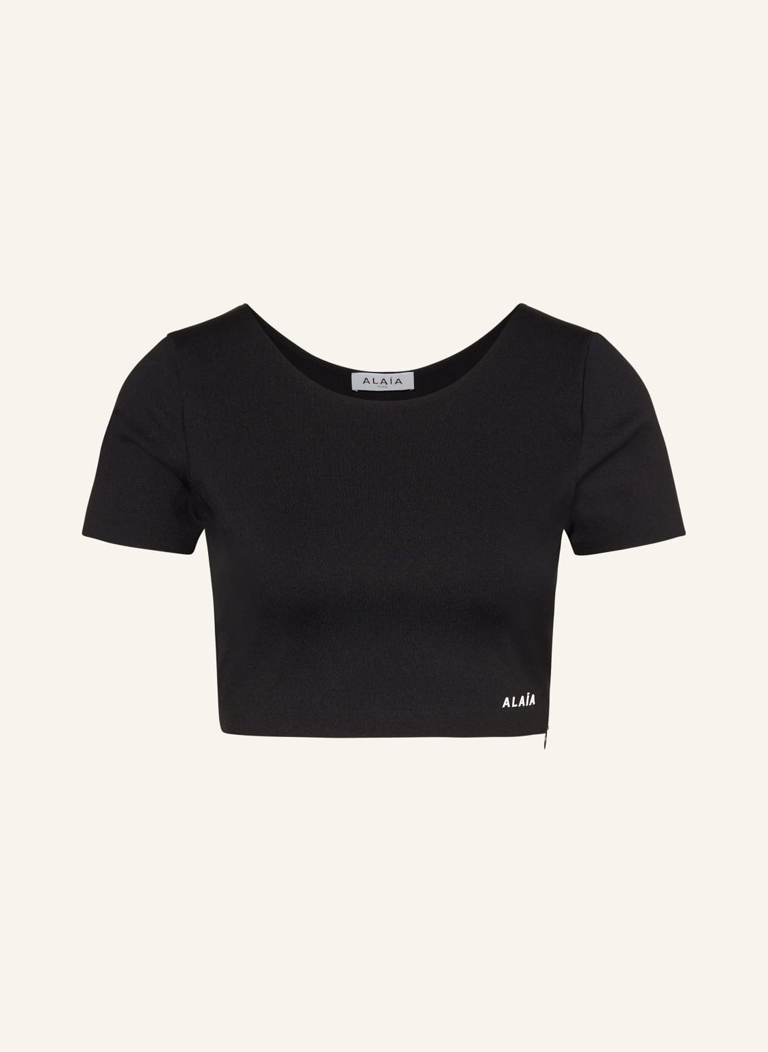 Alaïa Cropped-Shirt schwarz von ALAÏA