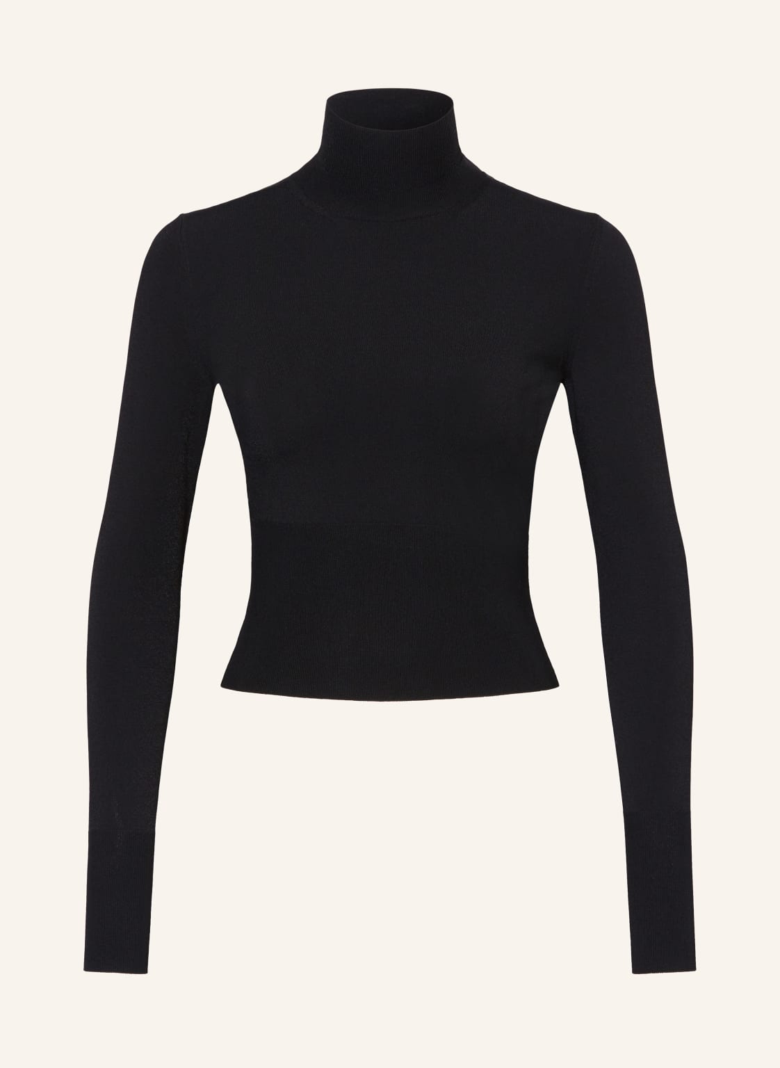 Alaïa Cropped-Strickshirt weiss