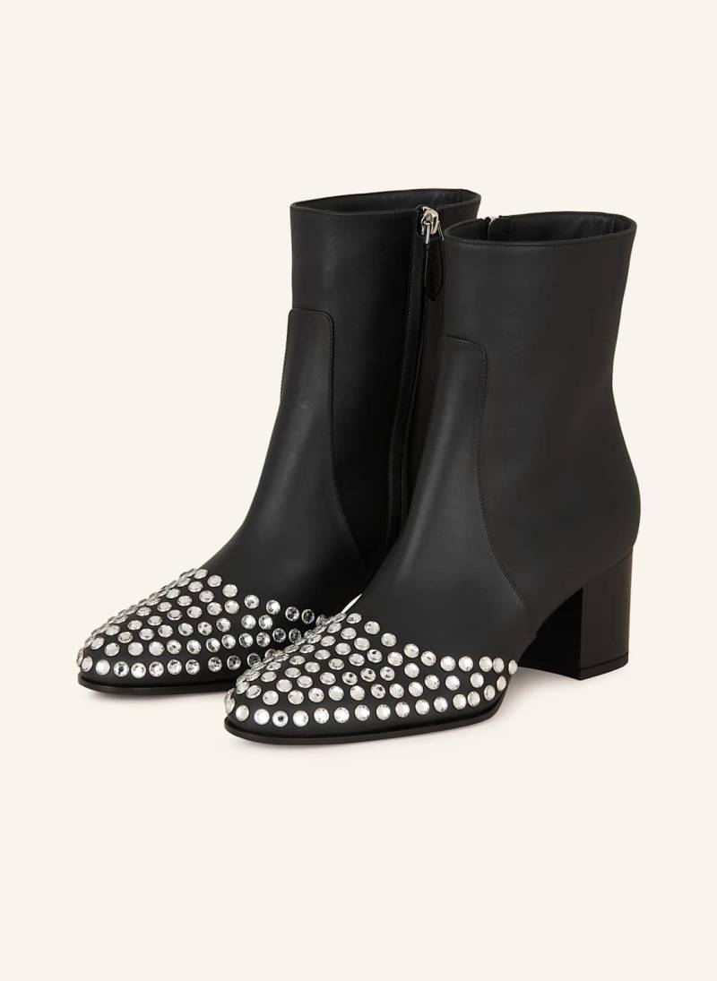 Alaïa Stiefeletten Mit Schmucksteinen schwarz von ALAÏA