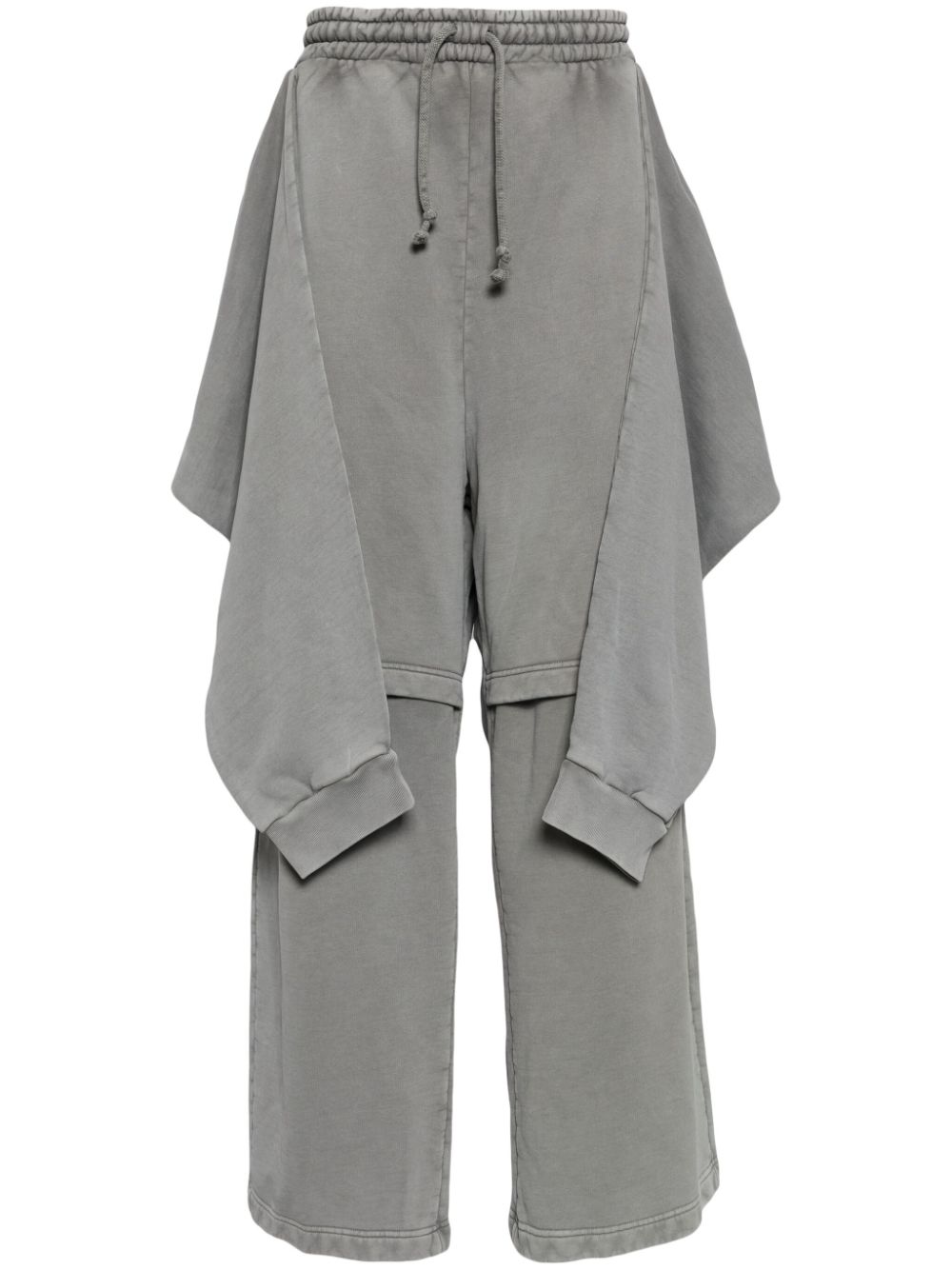 ALAINPAUL layered cotton track pants - Grey von ALAINPAUL