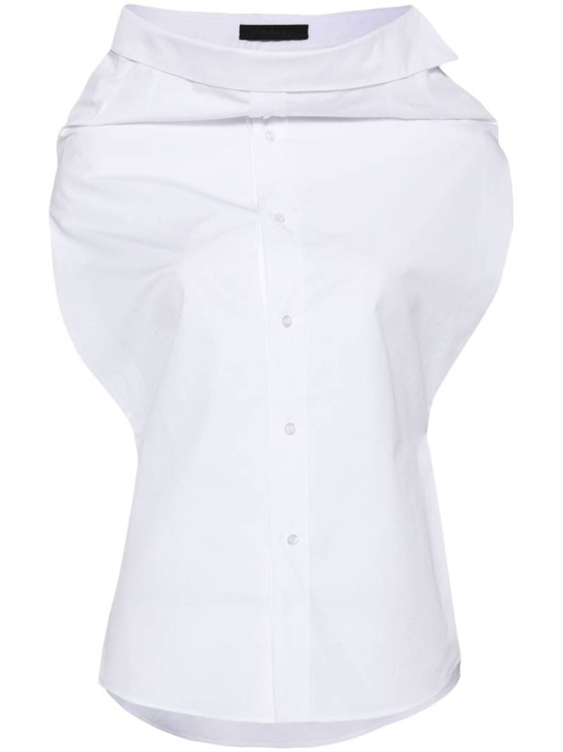 ALAINPAUL poplin skirt shirt - White von ALAINPAUL