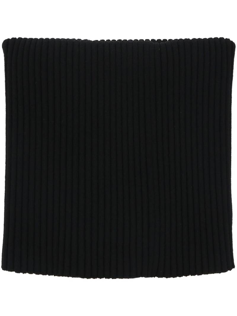 ALAINPAUL ribbed knit neck warmer - Black von ALAINPAUL