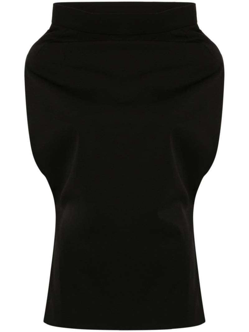 ALAINPAUL tailored wool top - Black von ALAINPAUL