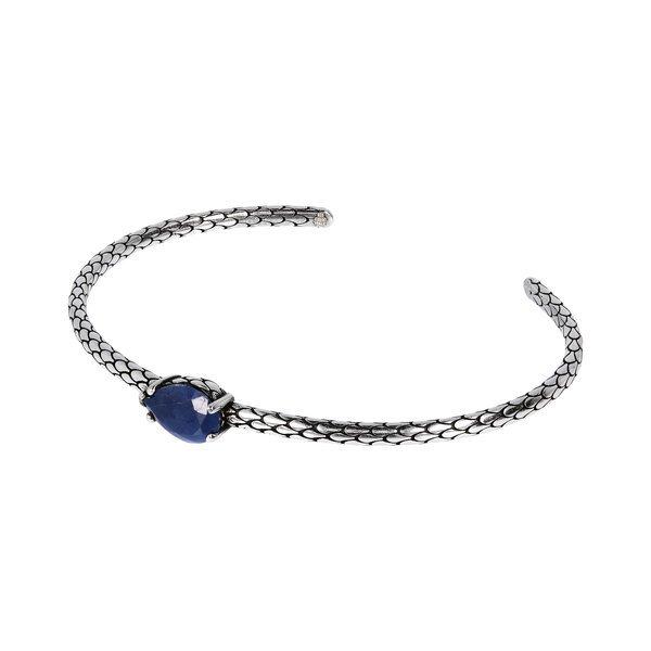 Manschettenarmband Mit Stein Damen Blau ONE SIZE von ALBERT M.