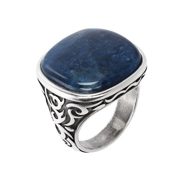 Stammes Chevalier Ring Mit Apatit Damen Blau 60 von ALBERT M.