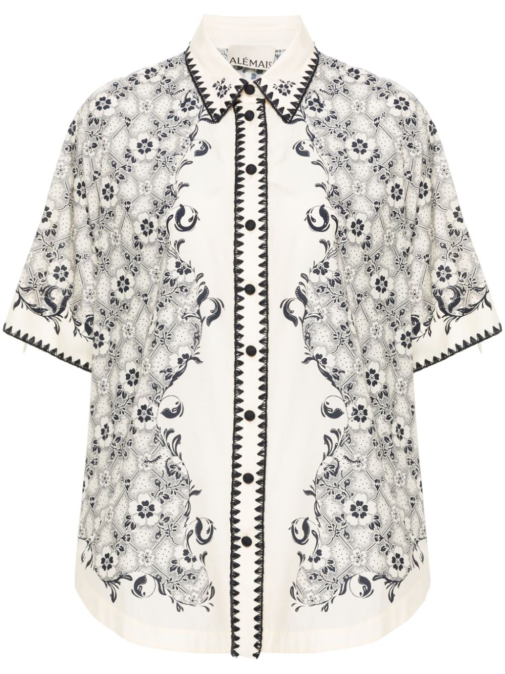 ALEMAIS Airlie floral-print shirt - Neutrals von ALEMAIS