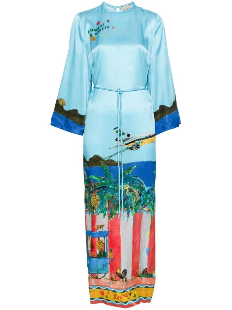 ALEMAIS All Aboard midi dress - Blue von ALEMAIS