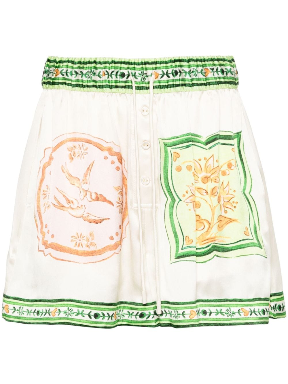 ALEMAIS Porcelain silk shorts - Neutrals von ALEMAIS