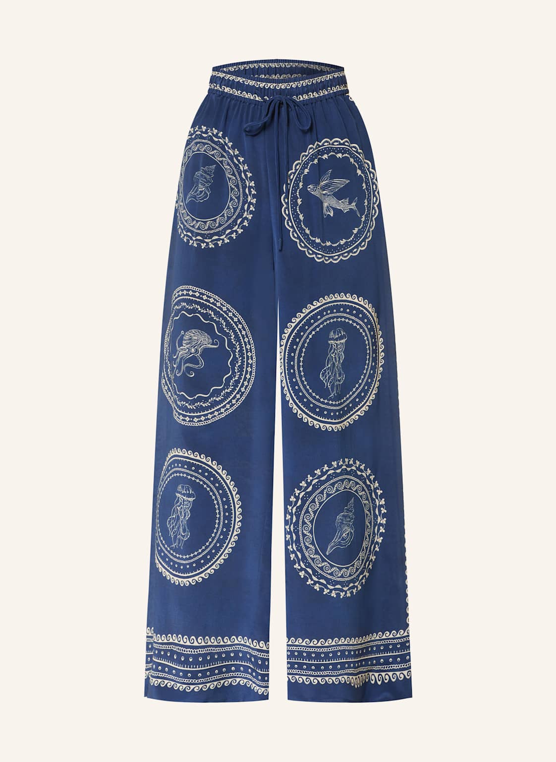 Alémais Seidenhose Oceane blau von ALÉMAIS