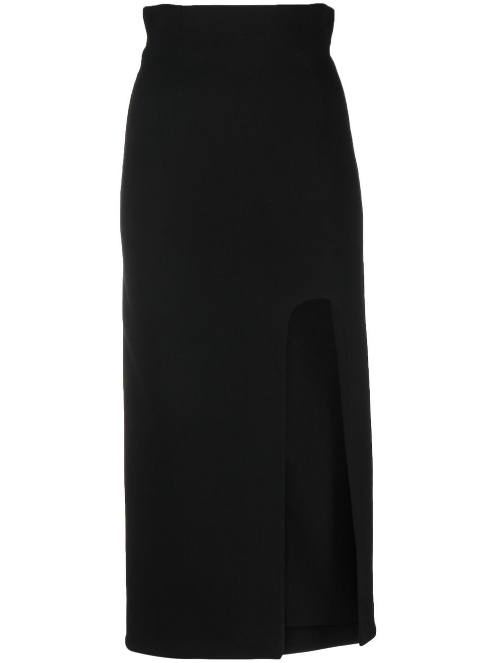 ALESSANDRO VIGILANTE cut-out detailed midi skirt - Black von ALESSANDRO VIGILANTE