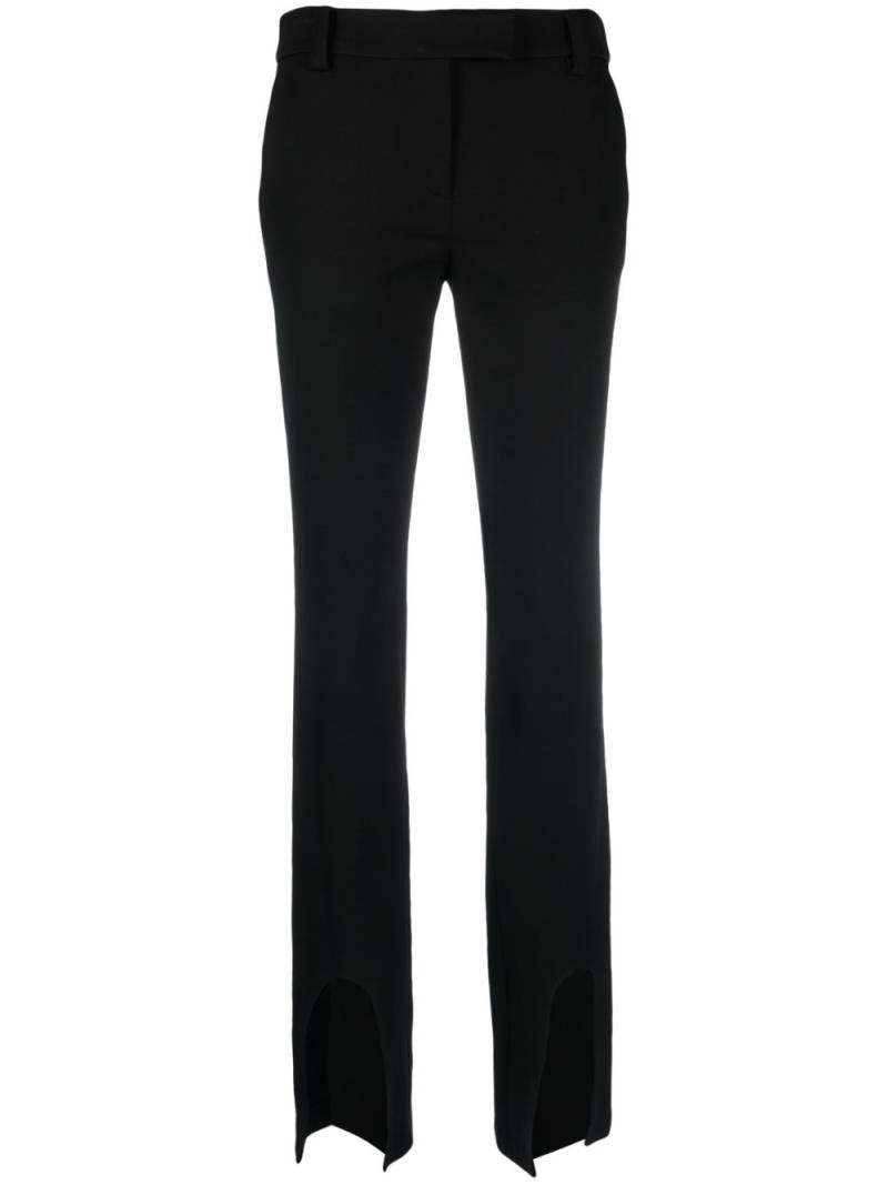 ALESSANDRO VIGILANTE front-slits flared trousers - Black von ALESSANDRO VIGILANTE