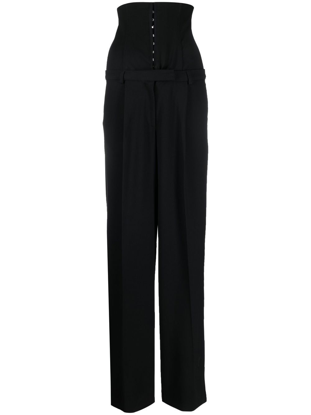 ALESSANDRO VIGILANTE high-waisted tailored trousers - Black von ALESSANDRO VIGILANTE