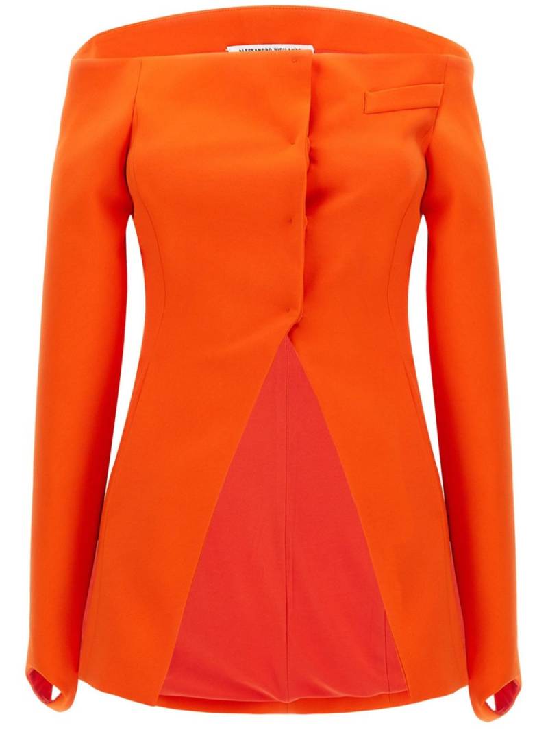 ALESSANDRO VIGILANTE off-shoulder blazer - Orange von ALESSANDRO VIGILANTE