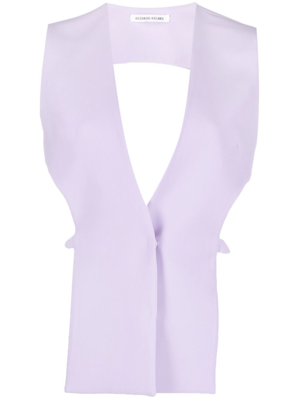 ALESSANDRO VIGILANTE open-back design vest - Purple von ALESSANDRO VIGILANTE