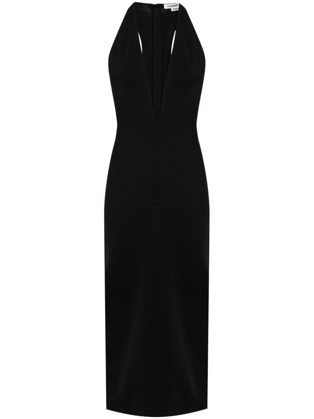 ALESSANDRO VIGILANTE racerback midi dress - Black von ALESSANDRO VIGILANTE