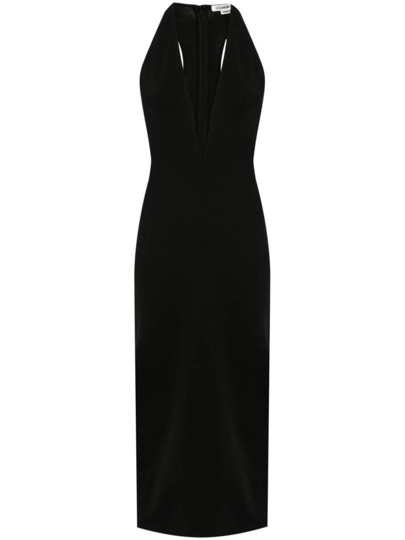 ALESSANDRO VIGILANTE racerback midi dress - Black von ALESSANDRO VIGILANTE