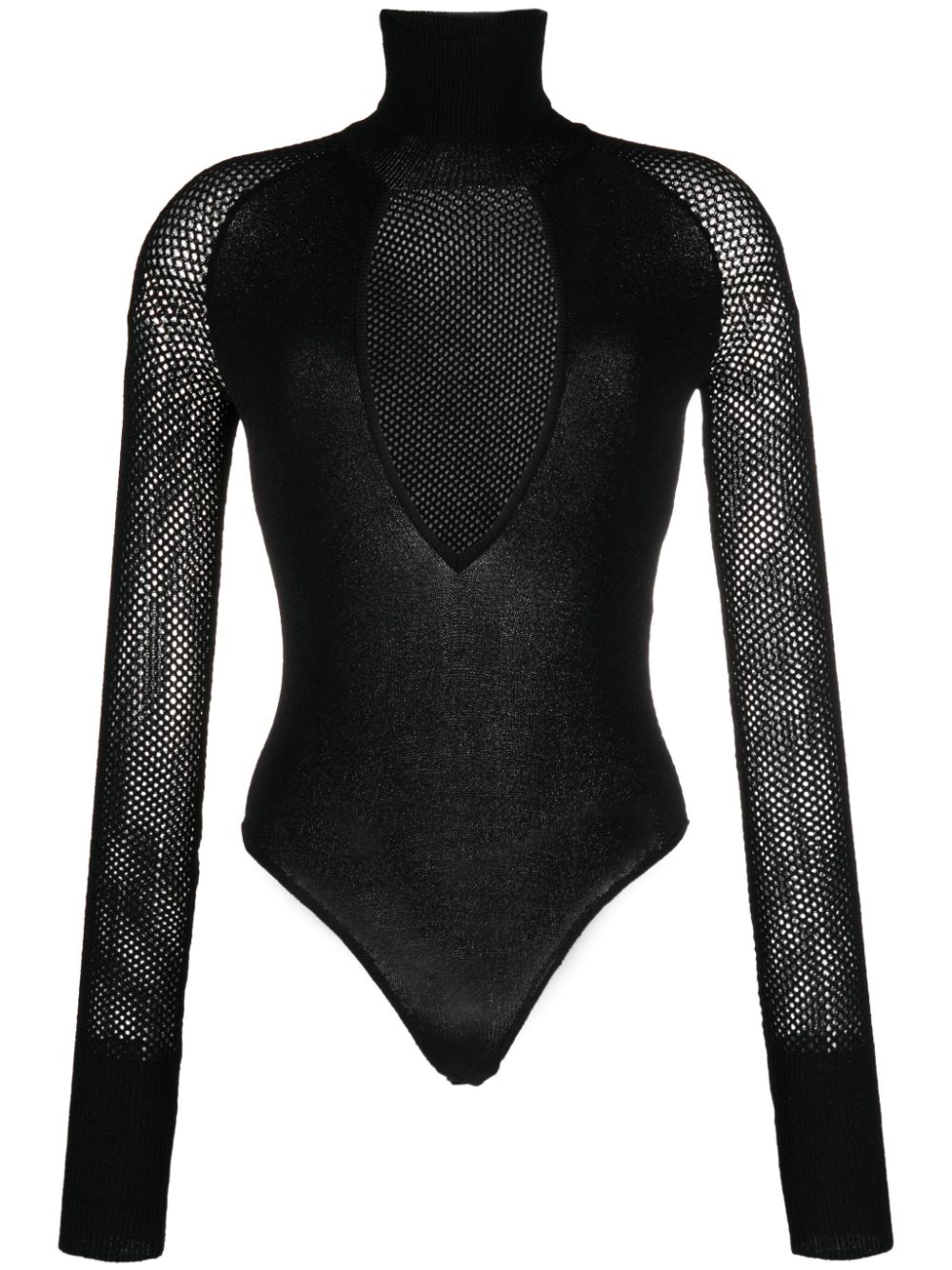 ALESSANDRO VIGILANTE roll-neck cut-out body - Black von ALESSANDRO VIGILANTE