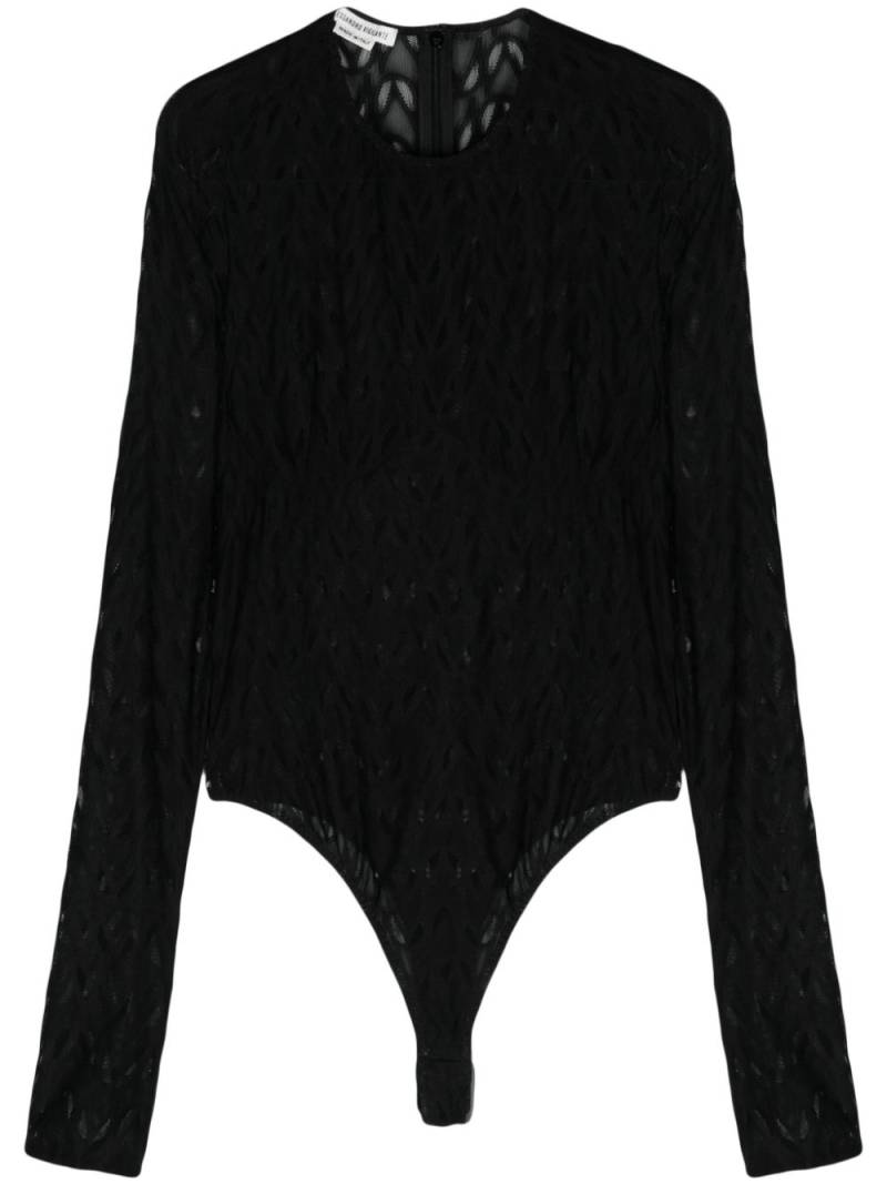 ALESSANDRO VIGILANTE sheer bodysuit - Black von ALESSANDRO VIGILANTE