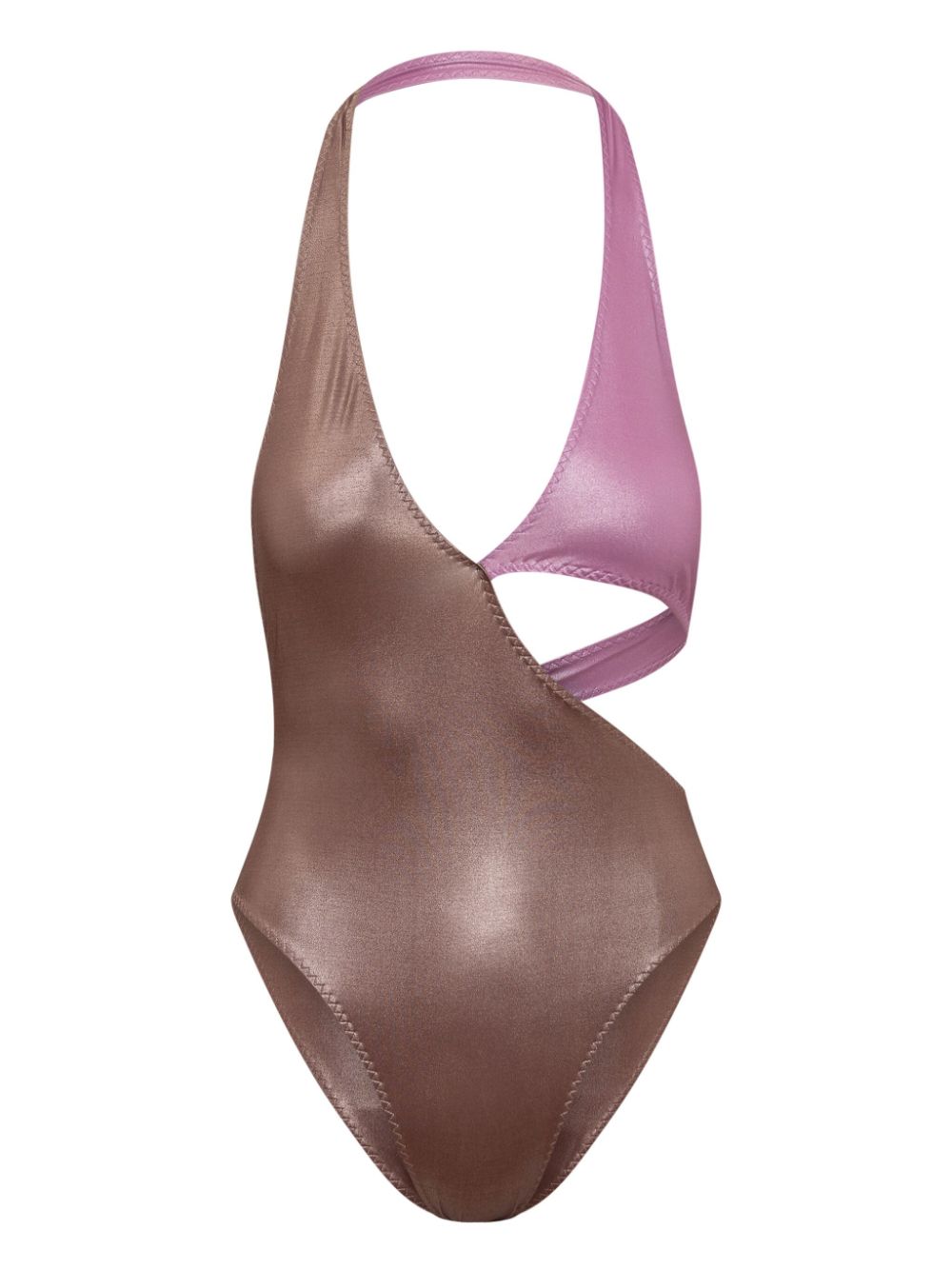 ALESSANDRO VIGILANTE two-tone swimsuit - Purple von ALESSANDRO VIGILANTE