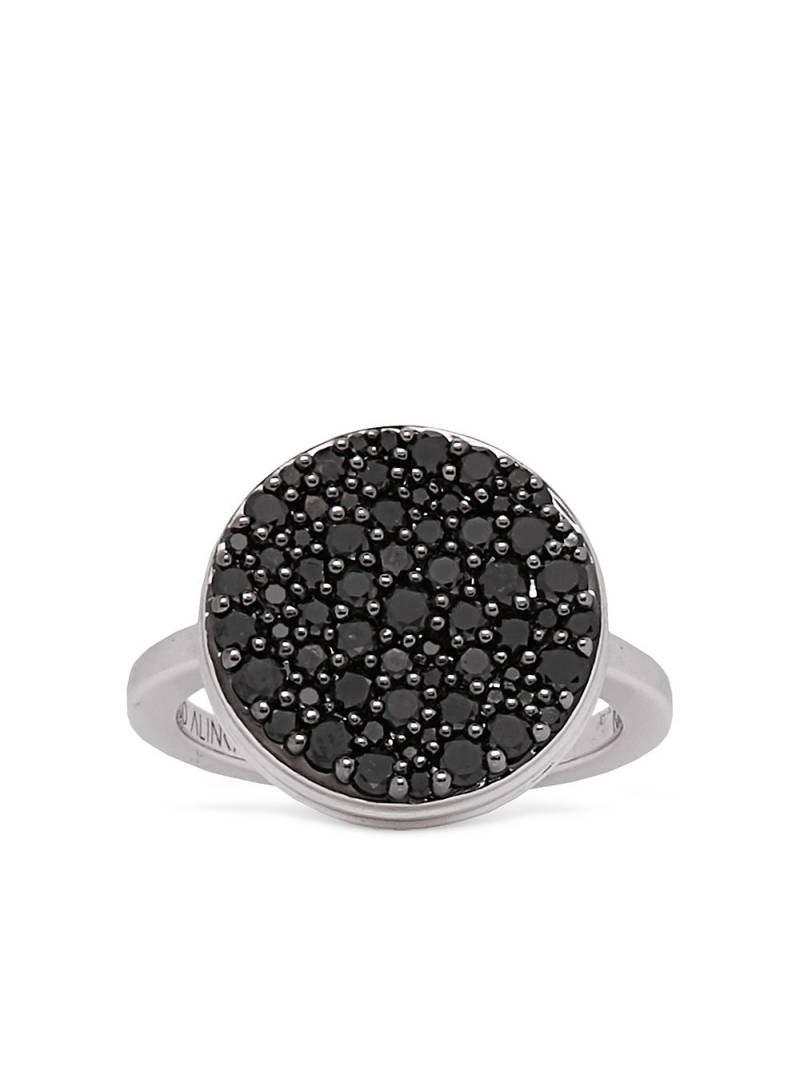 ALINKA 18kt white gold Black Caviar diamond ring - Silver von ALINKA