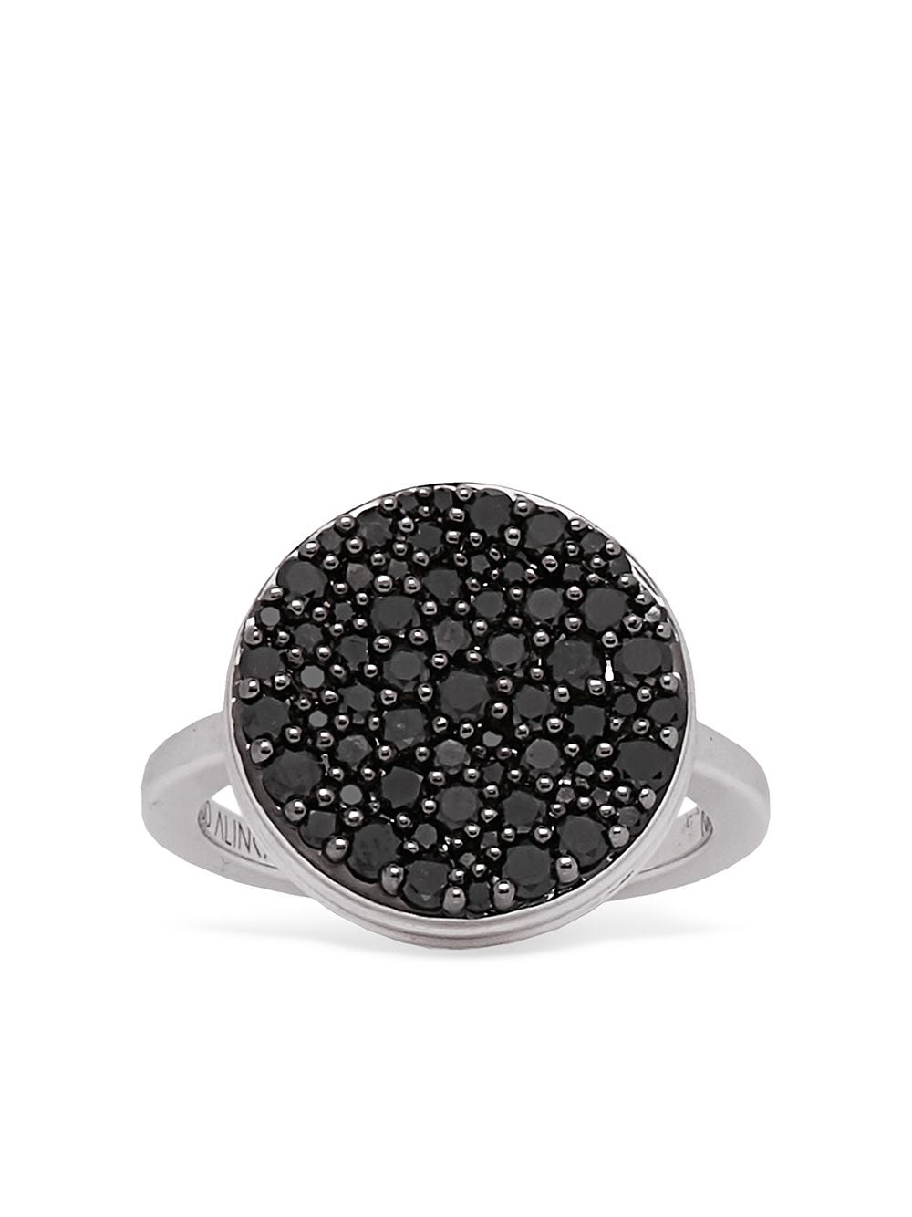 ALINKA 18kt white gold Black Caviar diamond ring - Silver von ALINKA