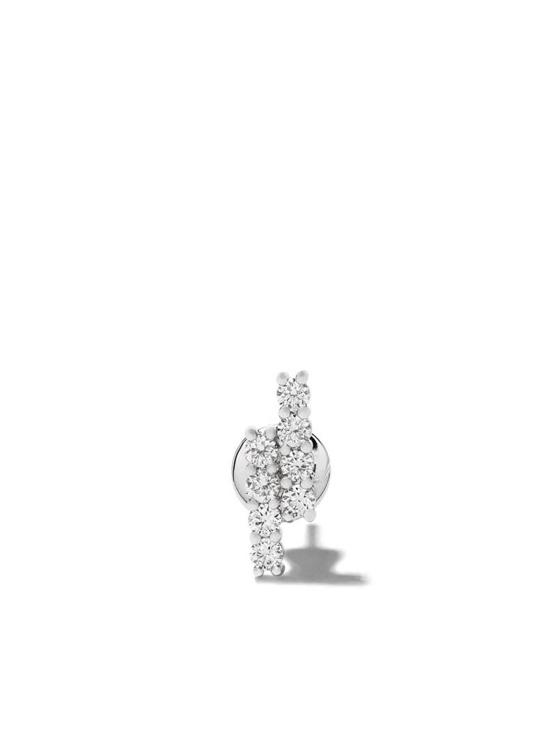 ALINKA 18kt white gold RIVIERA diamond stud earring - Silver von ALINKA