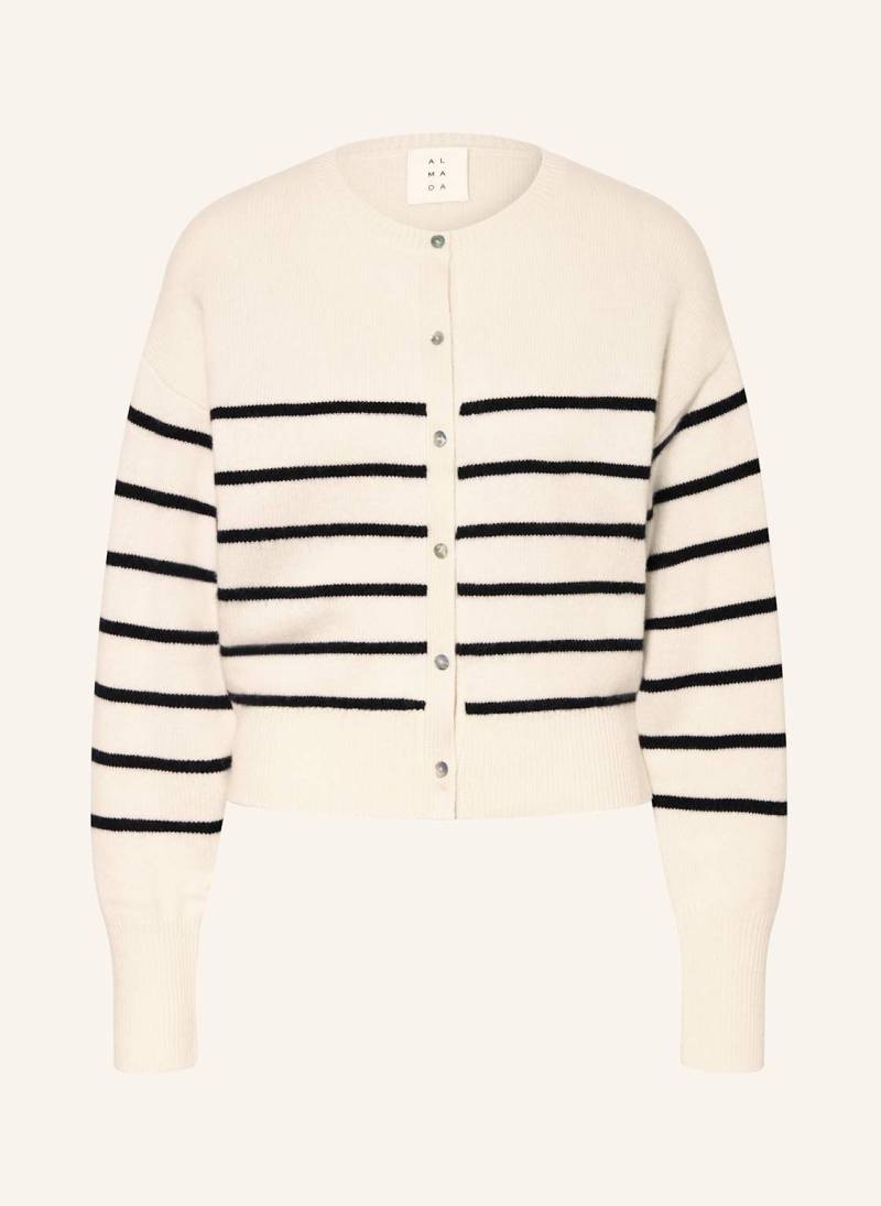 Almada Label Strickjacke Coco Aus Cashmere weiss von ALMADA LABEL