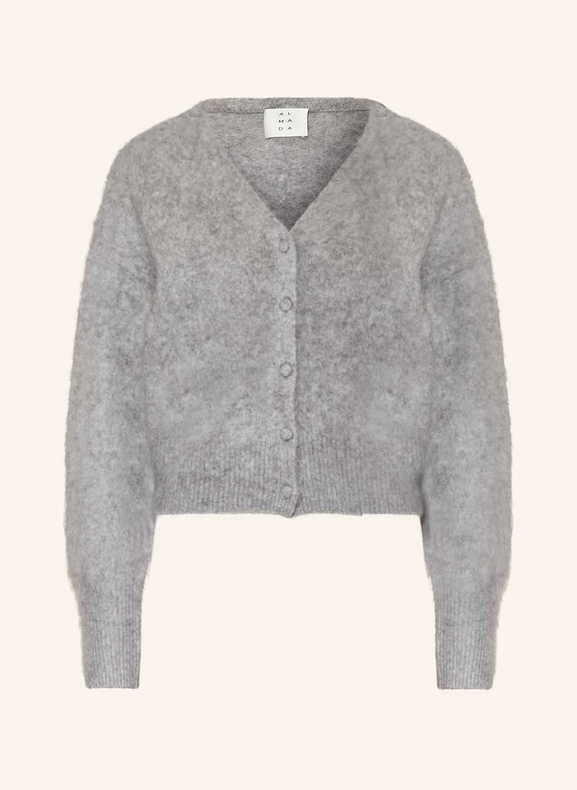 Almada Label Strickjacke Esme Aus Cashmere grau von ALMADA LABEL