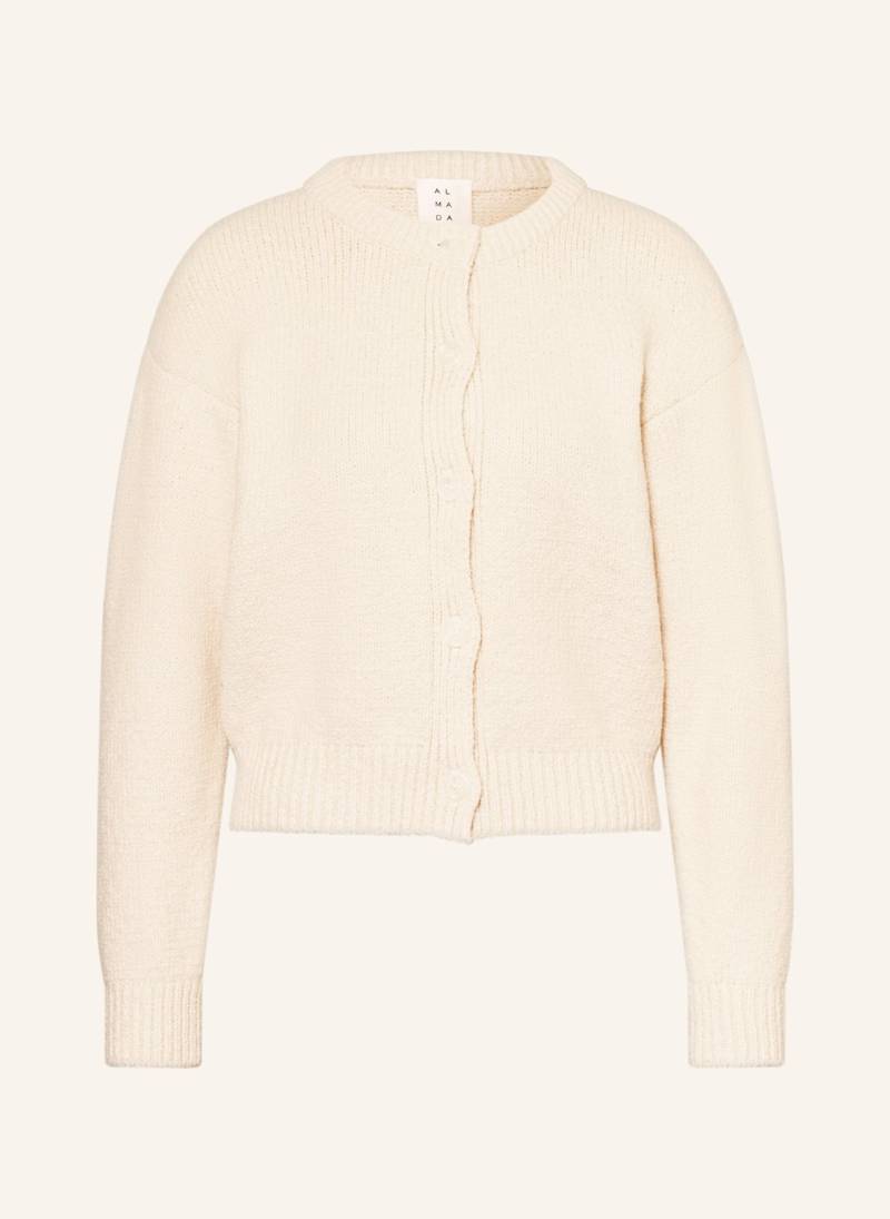 Almada Label Strickjacke Kai weiss von ALMADA LABEL