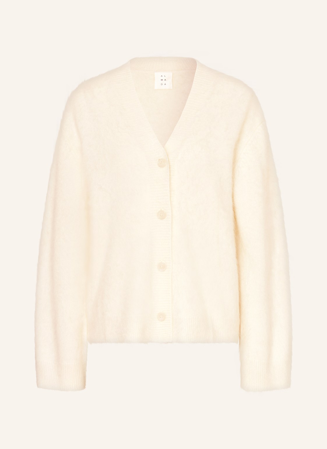Almada Label Strickjacke Macy Aus Cashmere weiss Almada Label Strickjacke Macy Aus Cashmere weiss von ALMADA LABEL