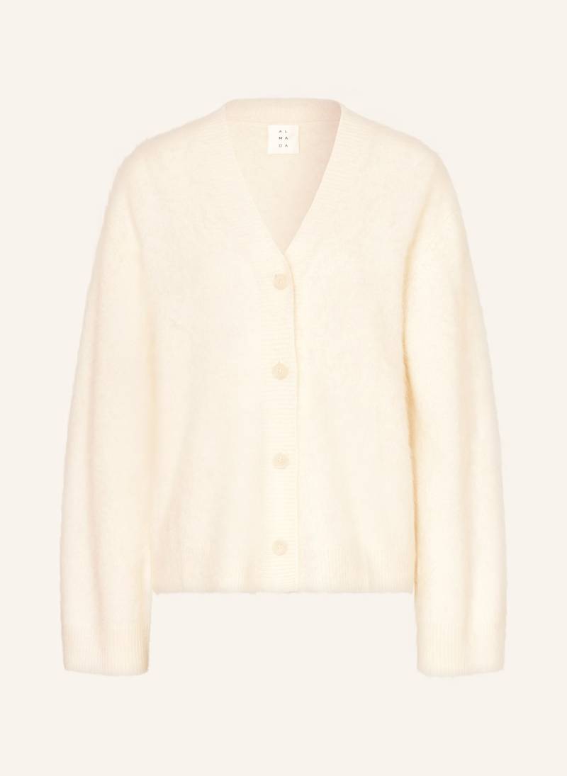 Almada Label Strickjacke Macy Aus Cashmere weiss von ALMADA LABEL