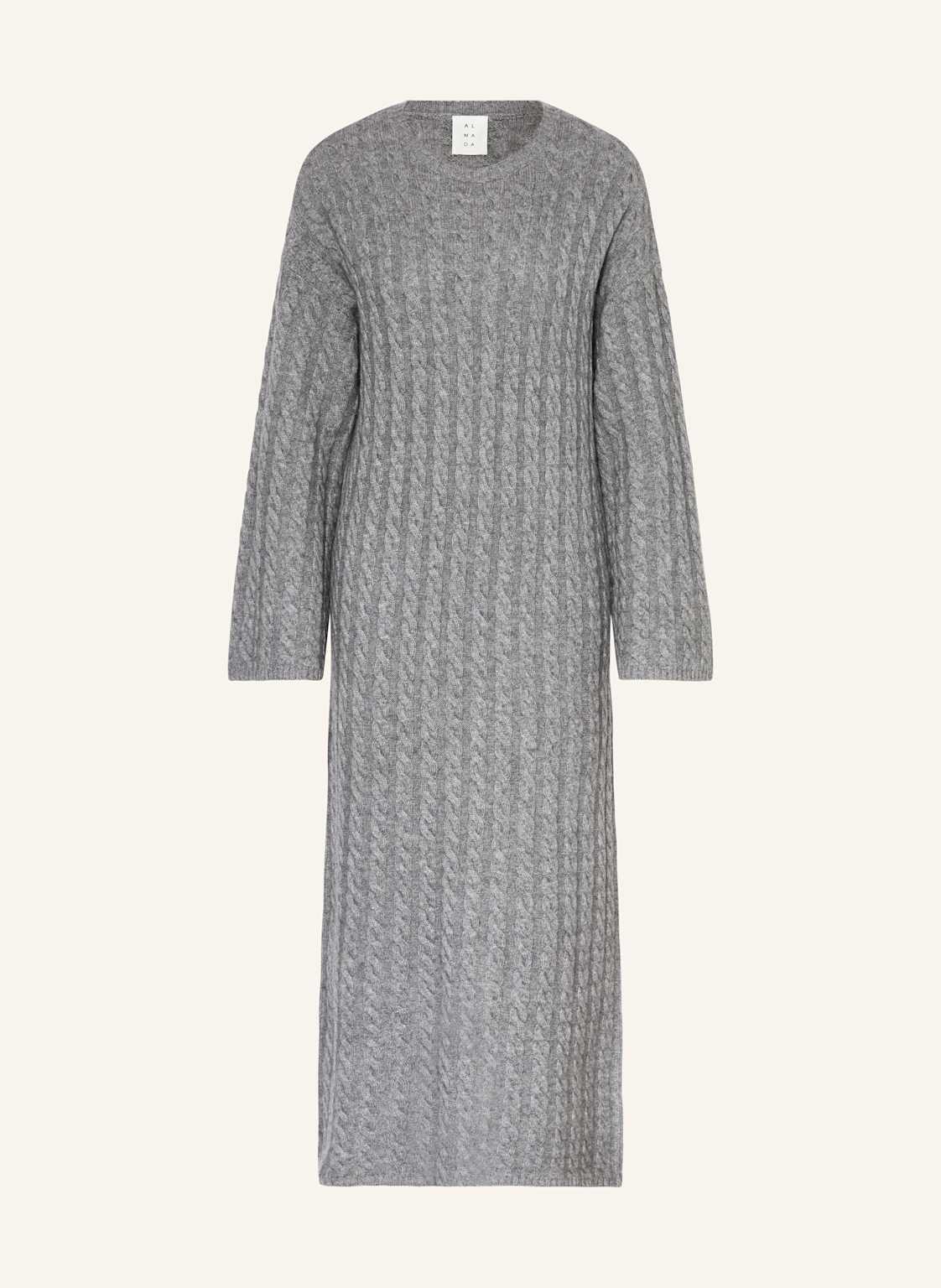 Almada Label Strickkleid Noma Aus Merinowolle Mit Cashmere grau von ALMADA LABEL