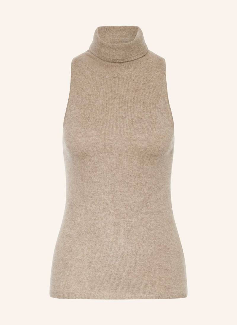 Almada Label Stricktop Vida Aus Cashmere braun von ALMADA LABEL