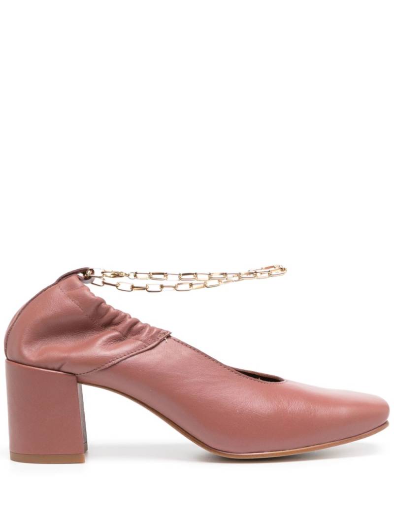 ALOHAS Agent Anklet leather pumps - Pink von ALOHAS