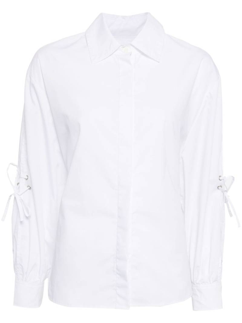 ALOHAS Sugar lace-up shirt - White von ALOHAS