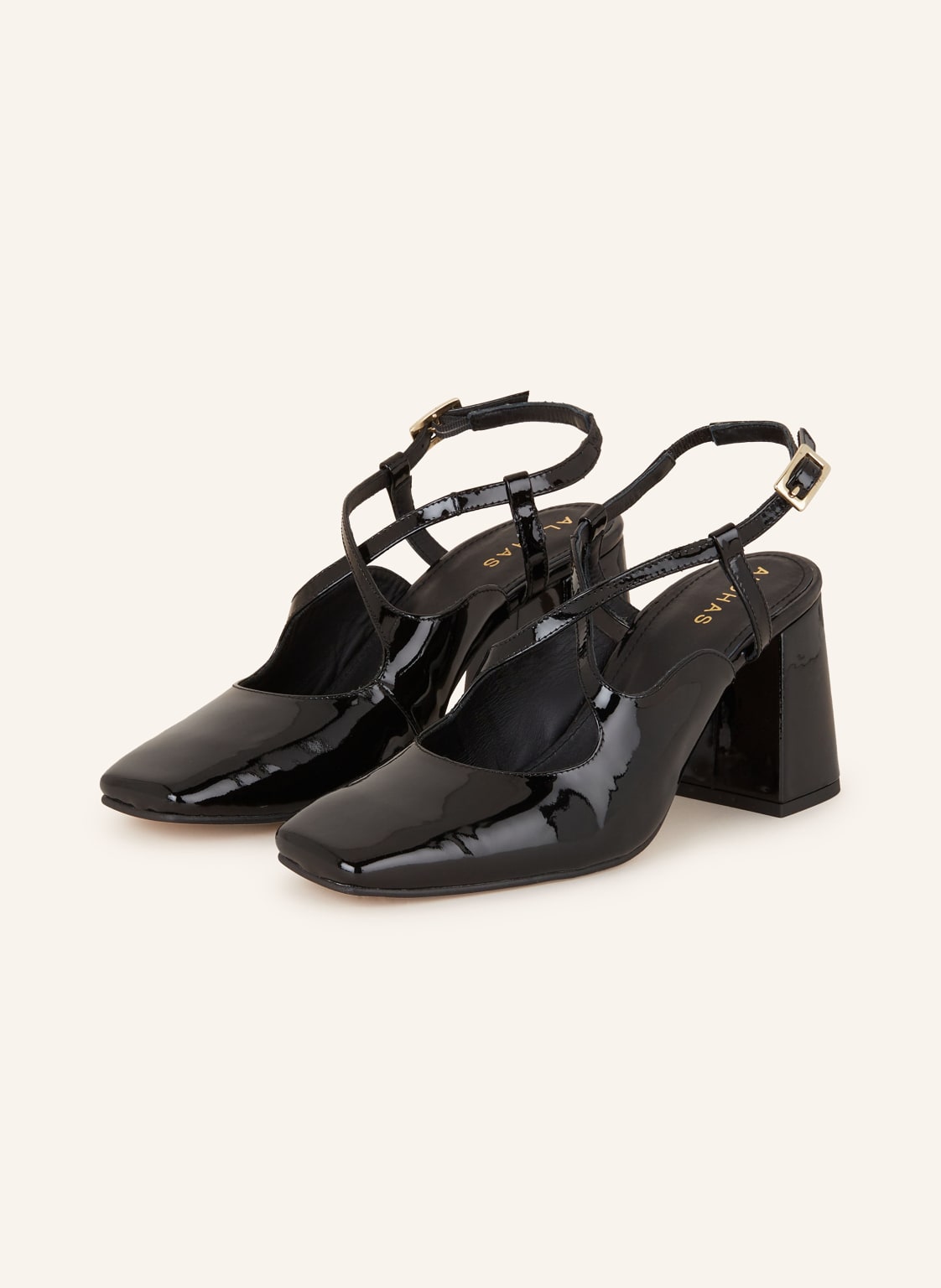 Alohas Slingpumps Reggie schwarz von ALOHAS