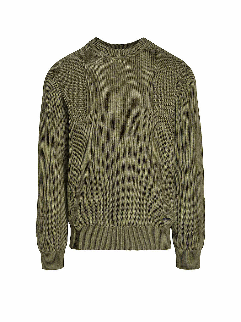 ALPHATAURI Pullover FINTA olive | L von ALPHATAURI