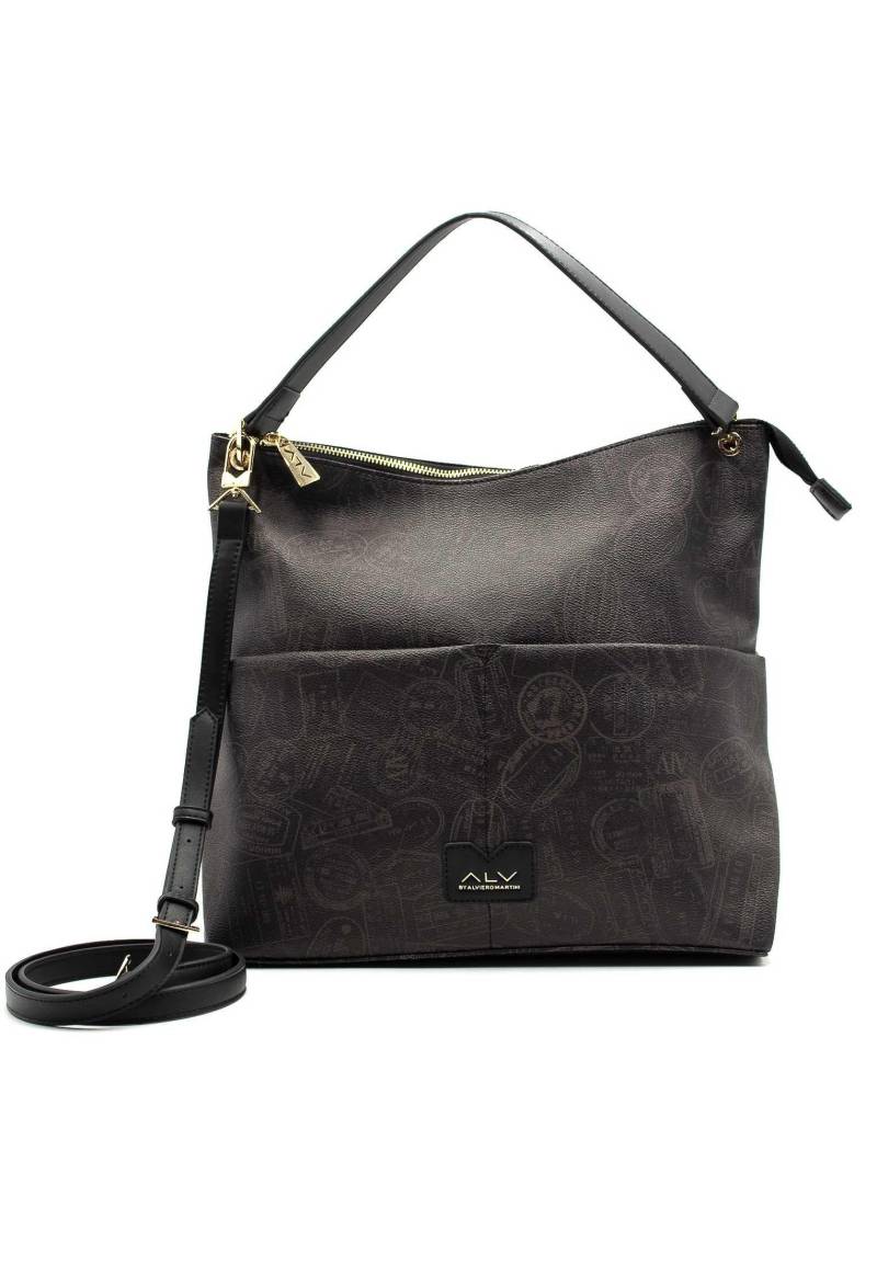 Shoulder Bag Matera Collection No Borders Alv By Alviero Martini Handtasche Damen Schwarz ONE SIZE von ALV by Alviero Martini