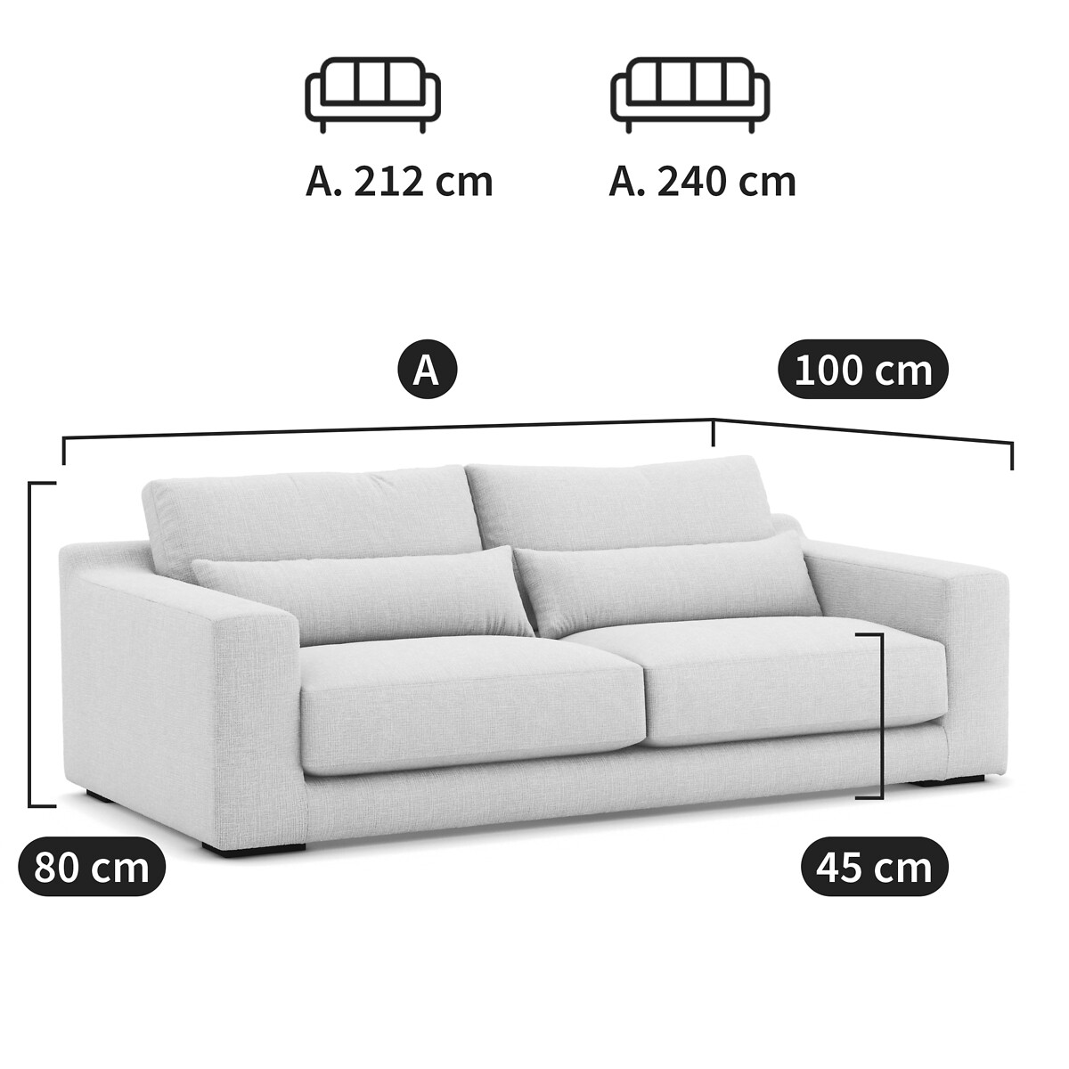 Sofa Firmain, Strukturgewebe von AM.PM