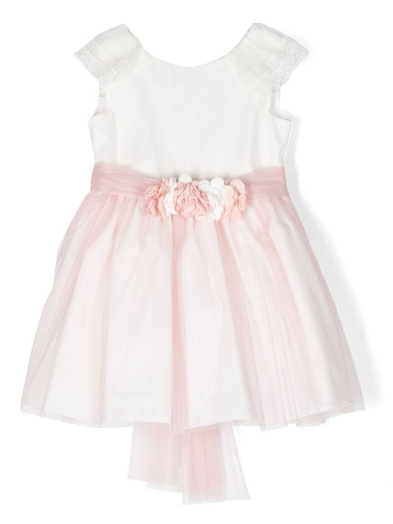 AMAYA belted tulle flared dress - Pink von AMAYA