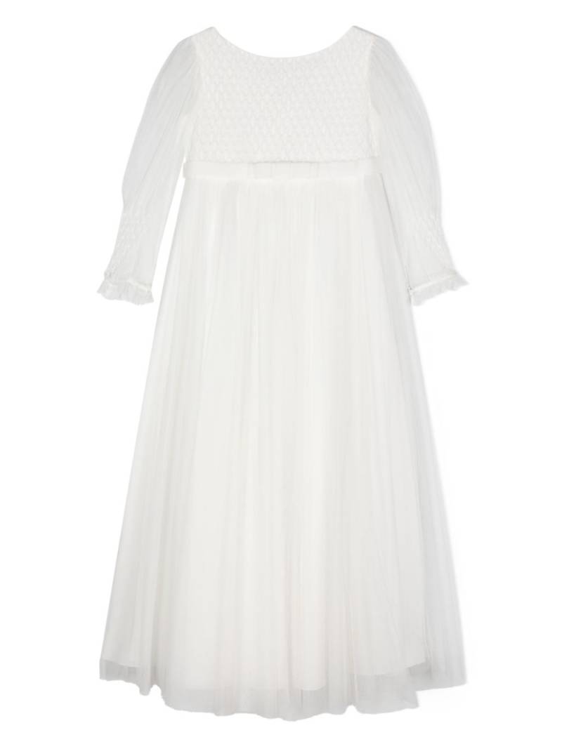 AMAYA diamond-pattern tulle dress - White von AMAYA