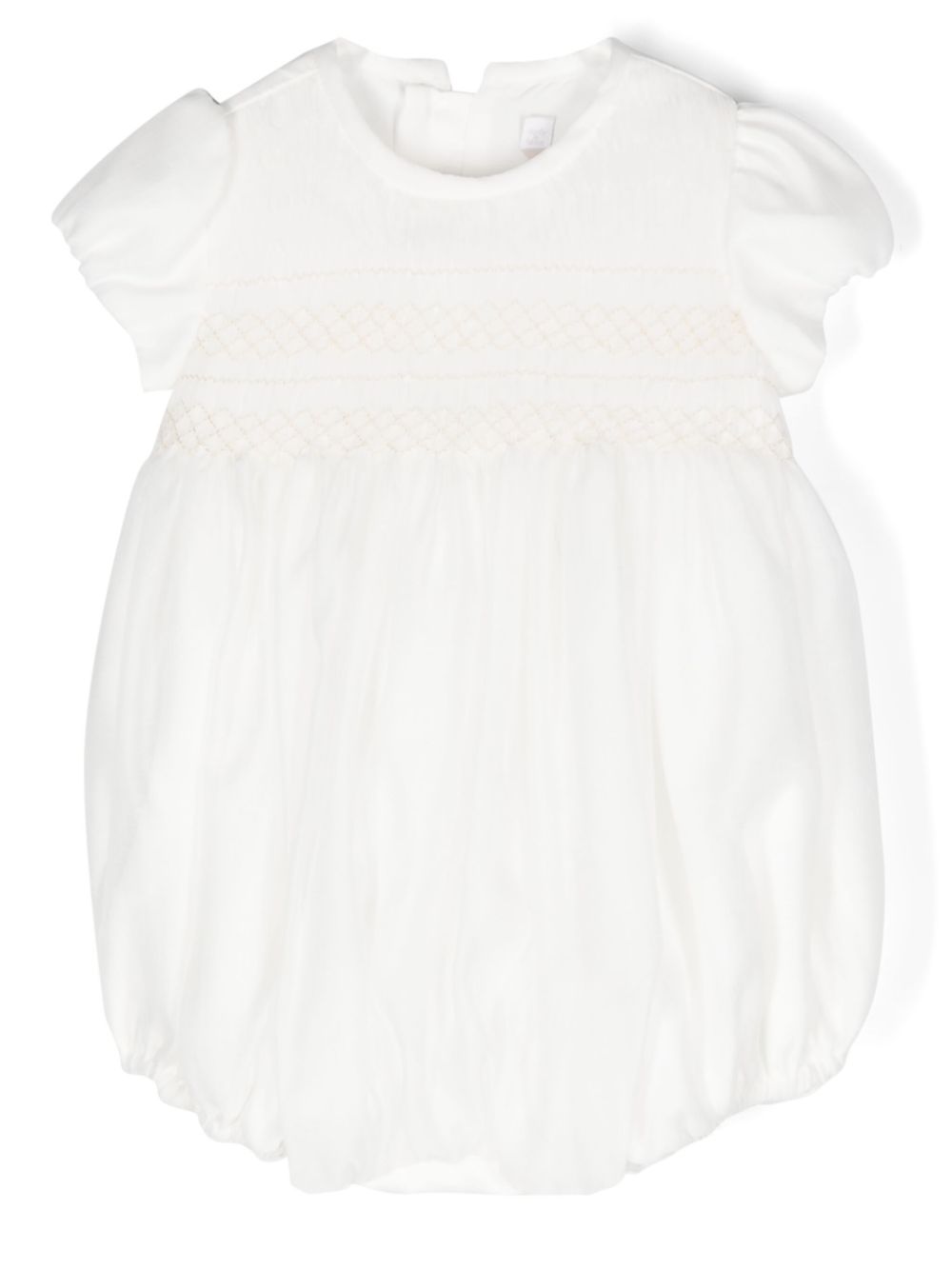 AMAYA embroidered puffball shorties - White von AMAYA