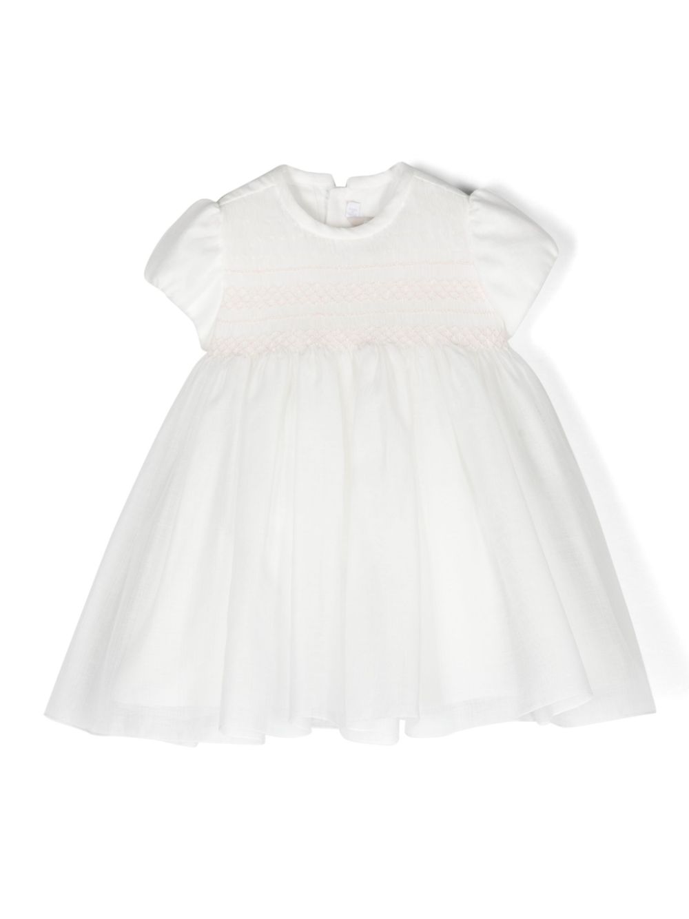 AMAYA embroidered smocked dress - White von AMAYA