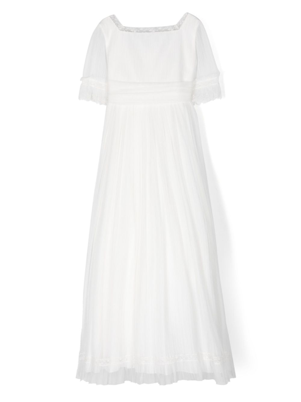 AMAYA lace-trim communion dress - White von AMAYA