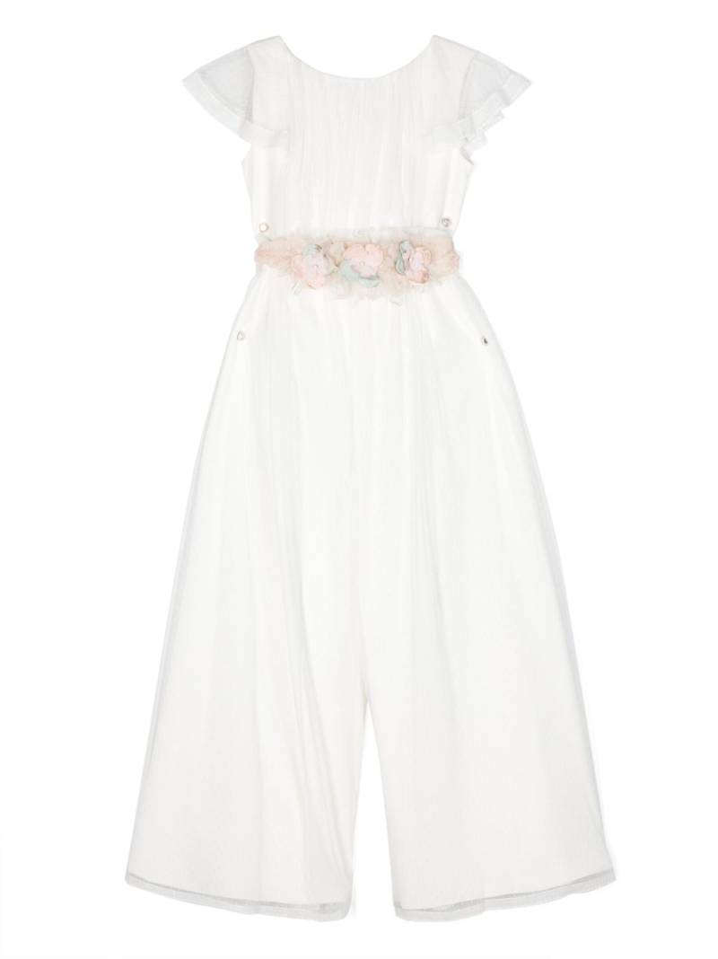 AMAYA tulle wide-leg jumpsuit - White von AMAYA